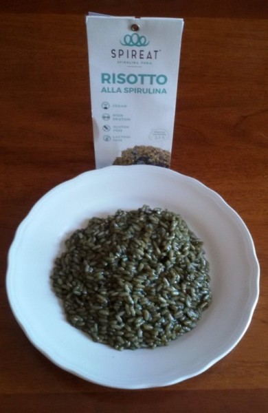 risotto alla spirulina