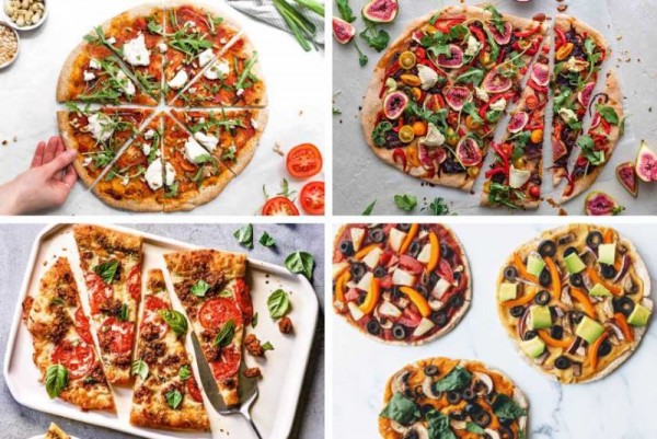 Pizze vegane esempi condimenti