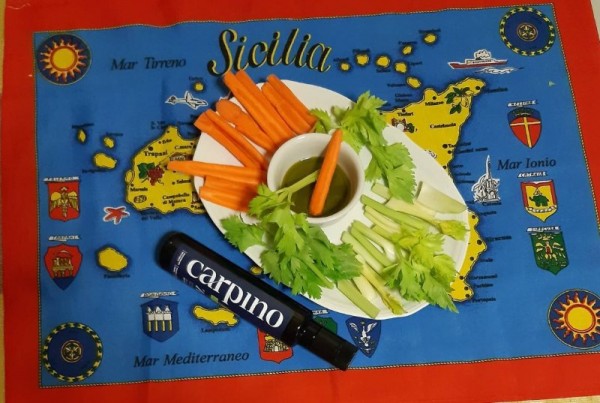 Olio Carpino con verdure