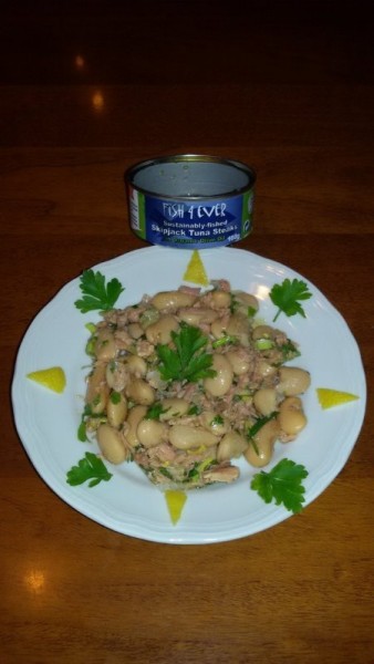 insalata di fagioli, cipolle e tonno fish4ever